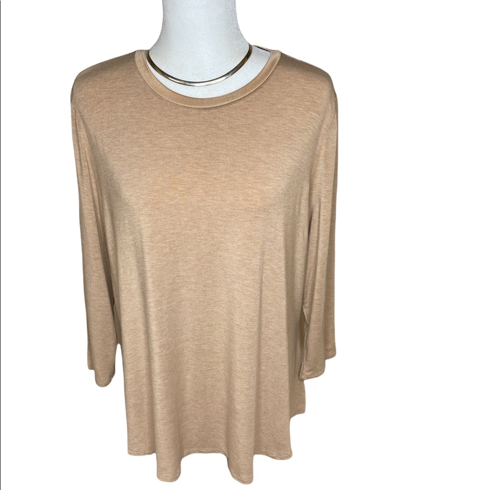 H by Halston Essentials 3/4 Sleeve Crewneck Very soft top Size:Large